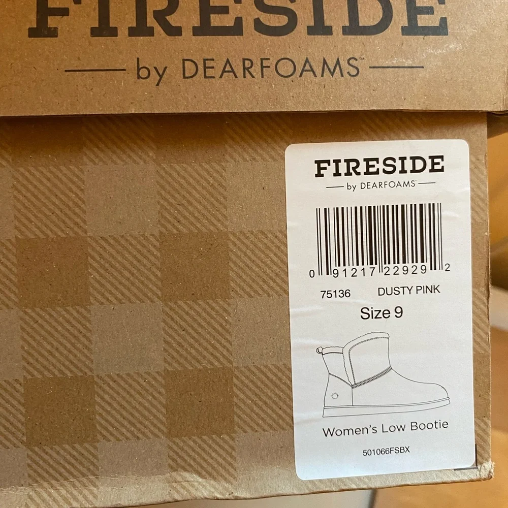 Women's Pink Shearling Slippers - Picture 4 of 10